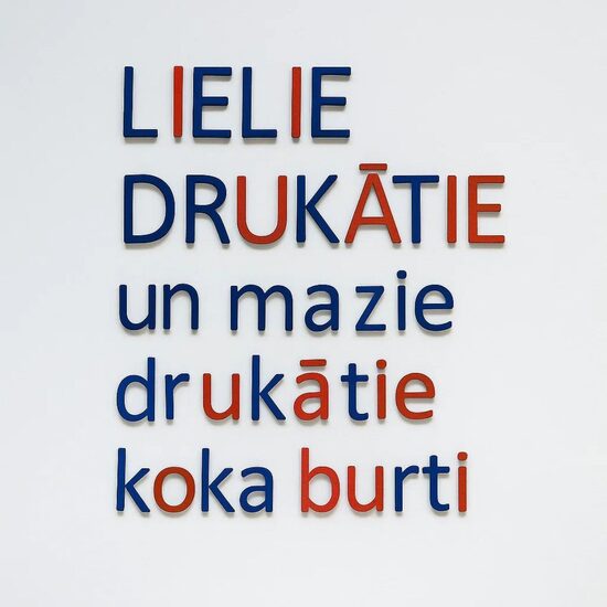 Montessori lielie un mazie drukātie koka burti – Déemor Kids